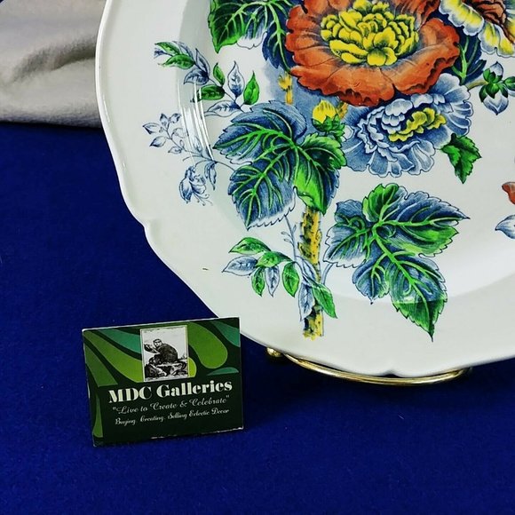 Wedgwood Plate Floral Scalloped Rim Etruria England - Picture 3 of 8